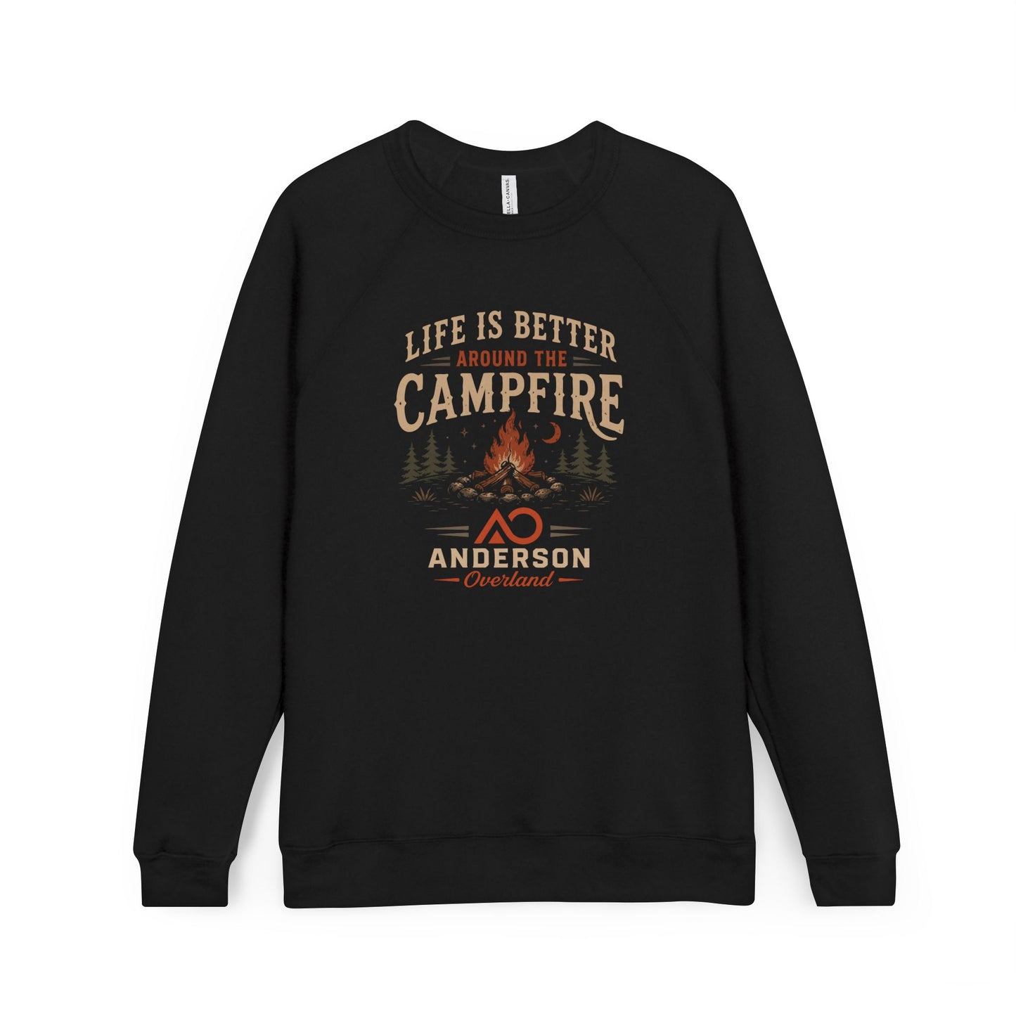 Overland Adventure Campfire Raglan Sweatshirt