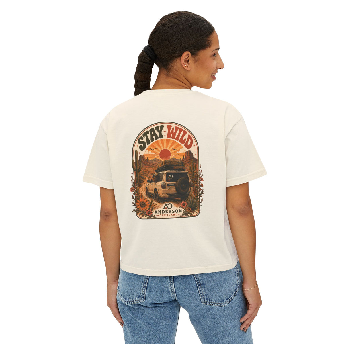 Women's Boxy Tee Stay Wild