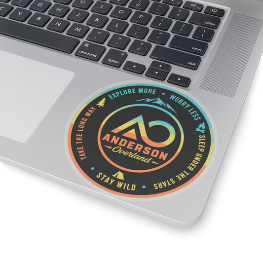Circle Ombre Logo Sticker