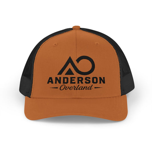 Anderson Overland Trucker Cap — Embroidered Snapback Hat