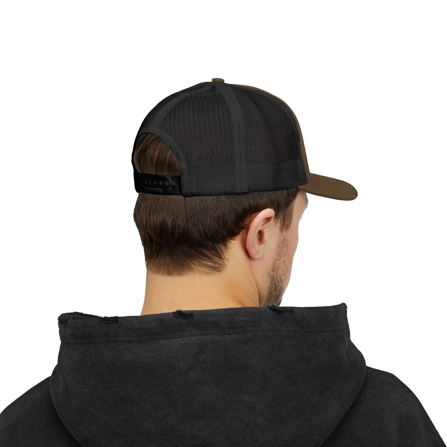 Anderson Overland Trucker Cap — Embroidered Snapback Hat