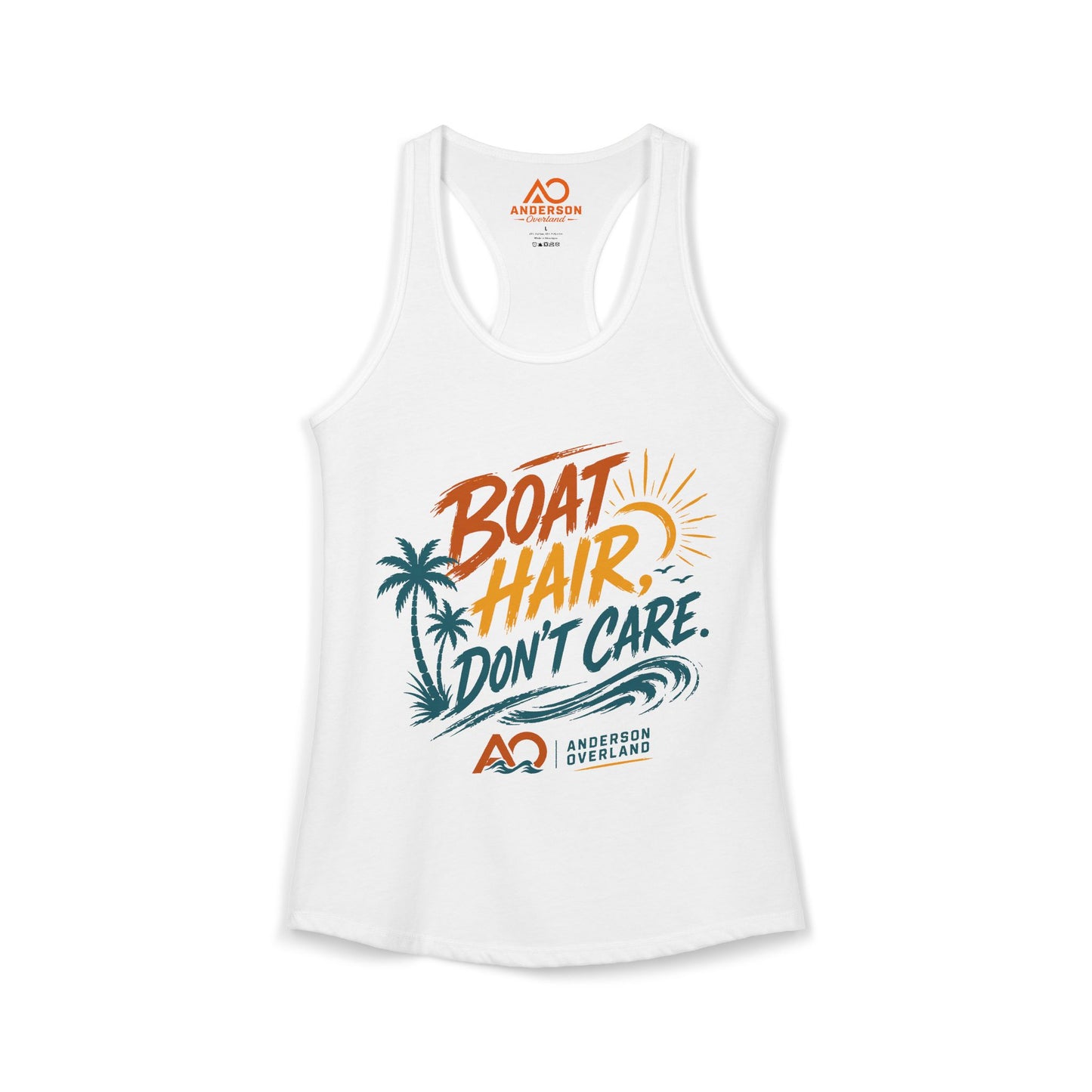 Boat Hair, Don't Care - Women's Ideal Racerback Tank