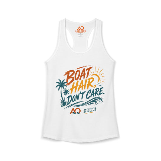 Boat Hair, Don't Care - Women's Ideal Racerback Tank