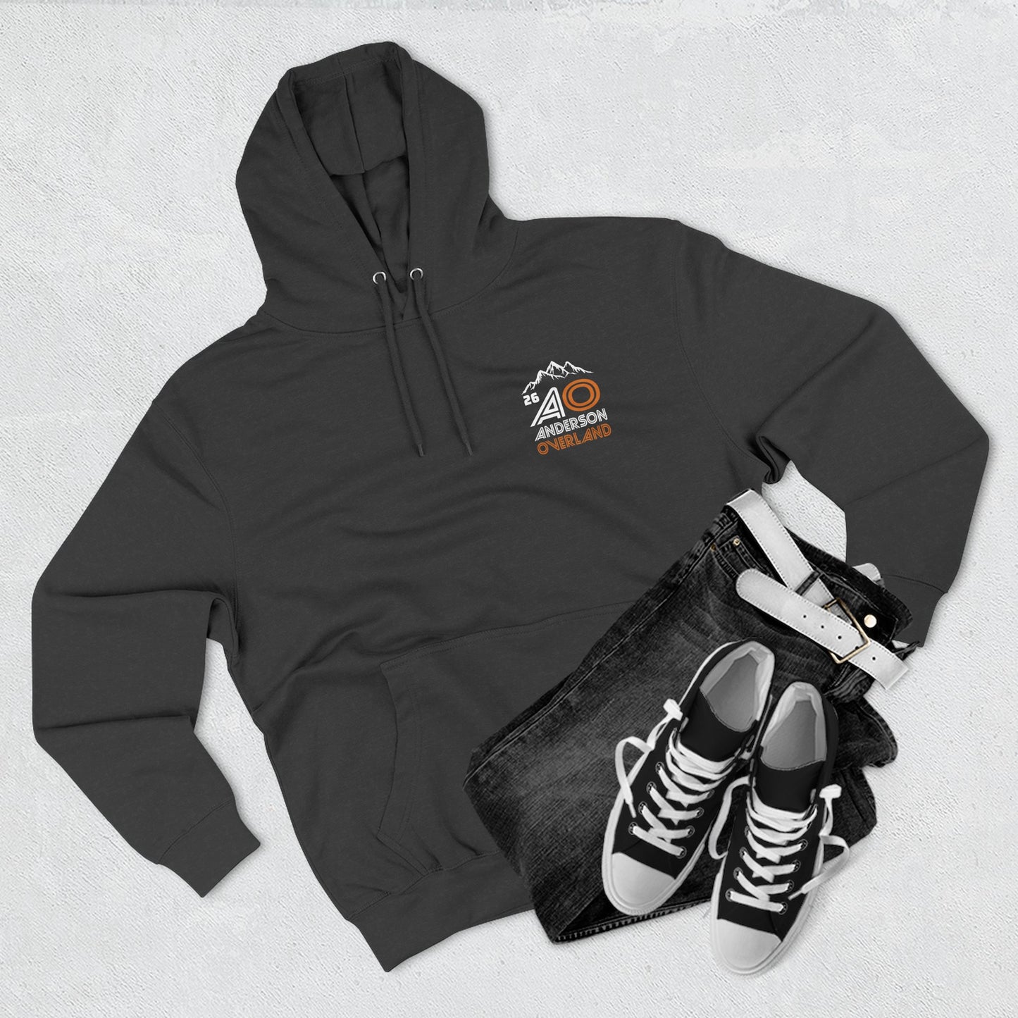 AO Three-Panel Fleece Hoodie