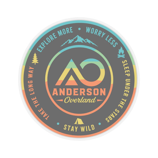 Circle Ombre Logo Sticker