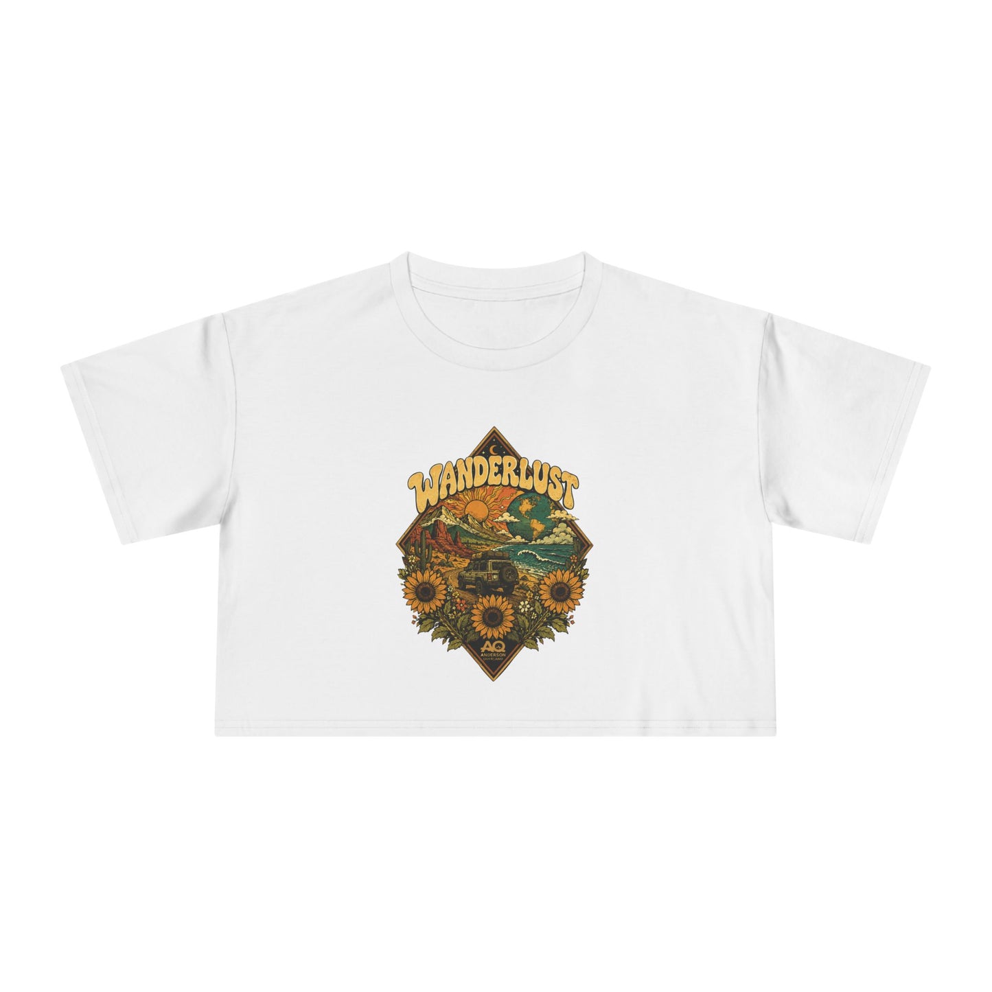 Wanderlust Crop Tee