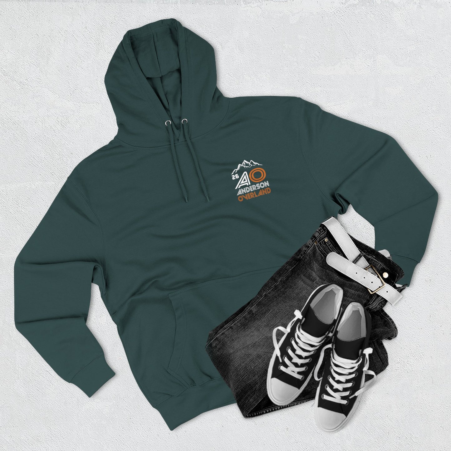 AO Three-Panel Fleece Hoodie