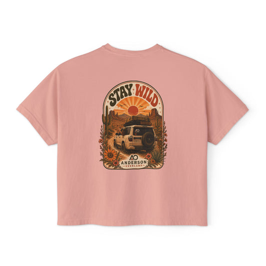 Women's Boxy Tee Stay Wild
