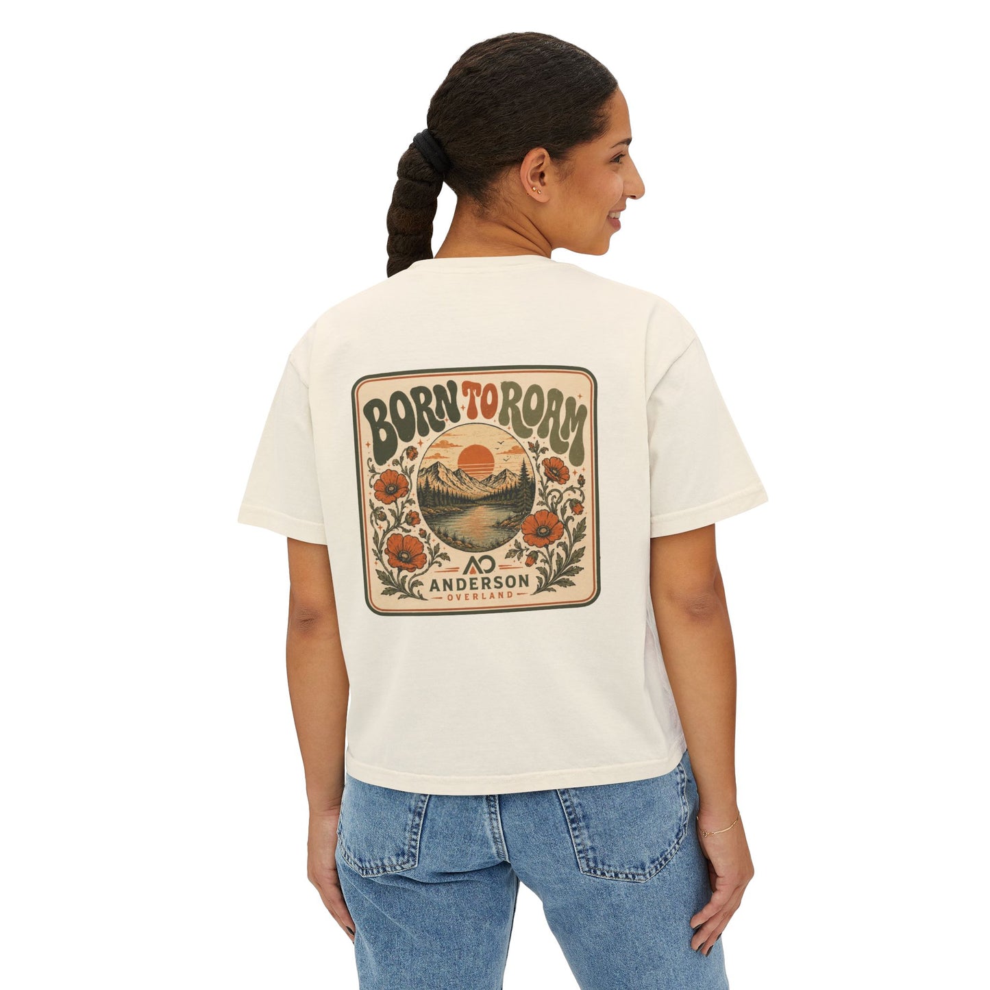 Women's Boxy Tee Born To Roam