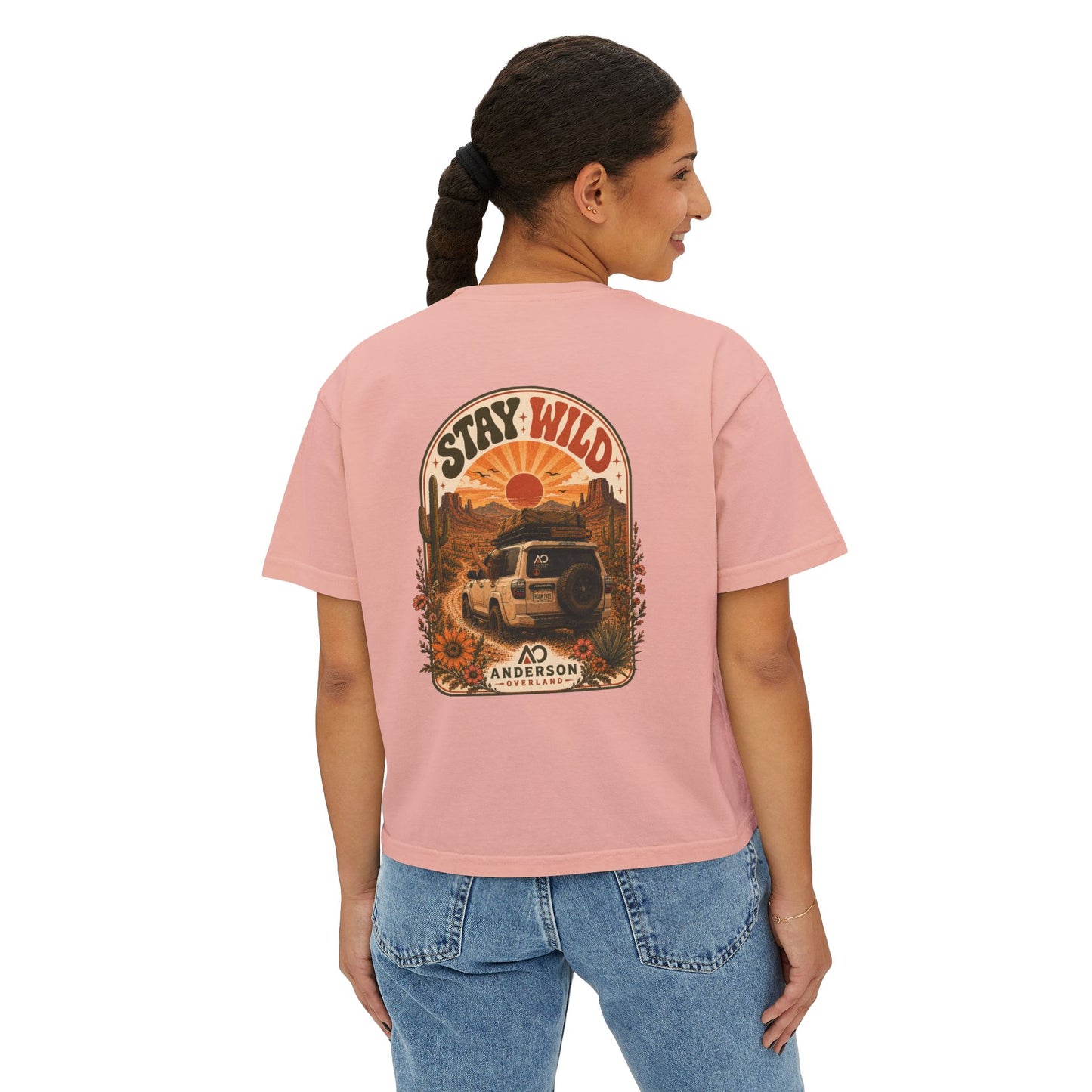 Women's Boxy Tee Stay Wild