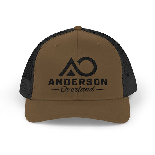 Anderson Overland Trucker Cap — Embroidered Snapback Hat