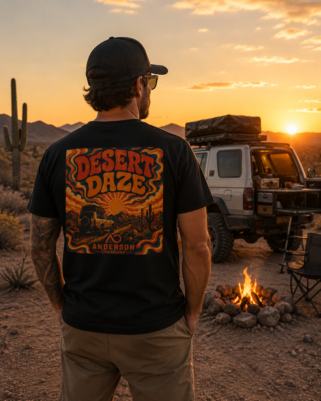 Desert Daze Back Logo Unisex Shirt