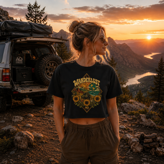 Wanderlust Crop Tee