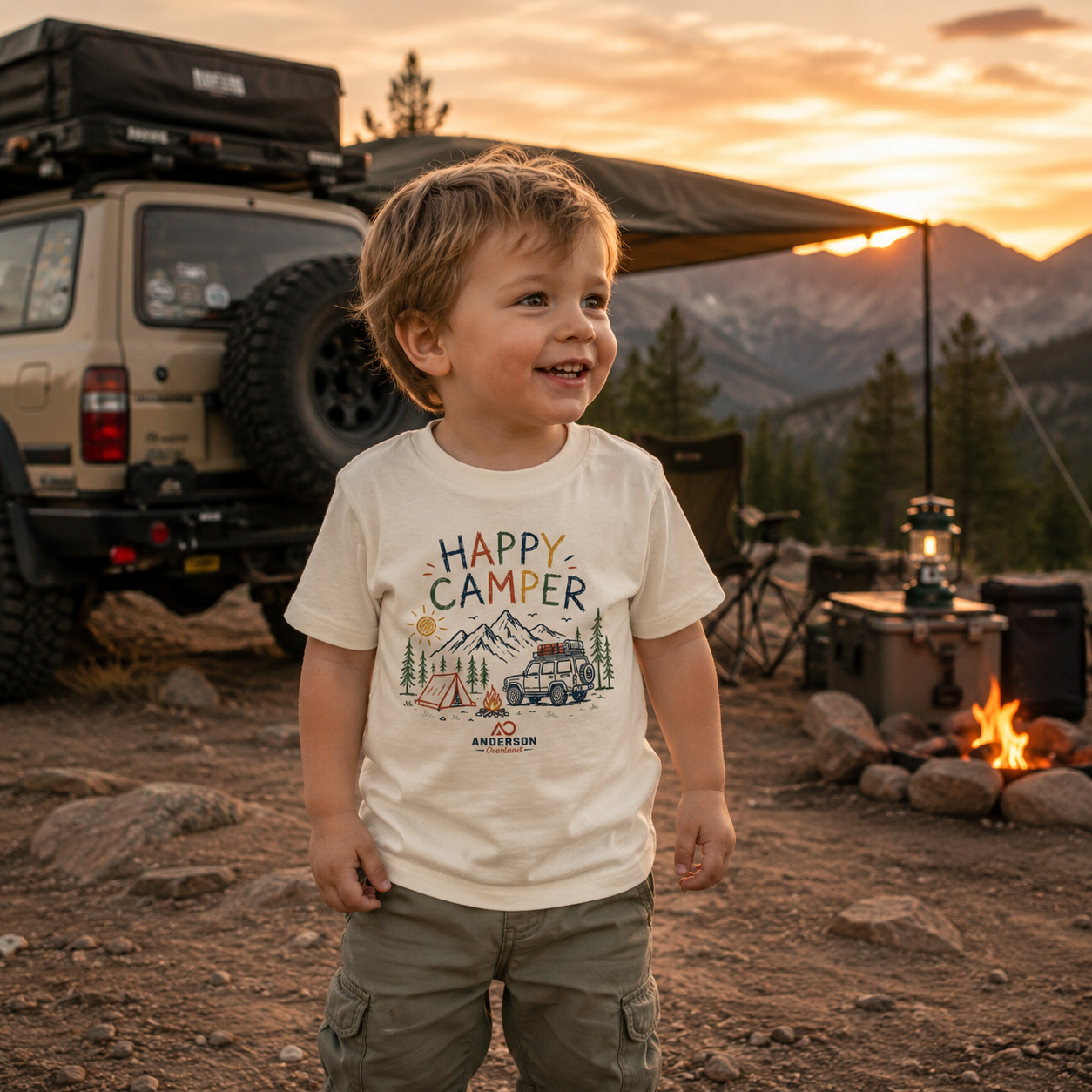 Happy Camper Toddler Shirt