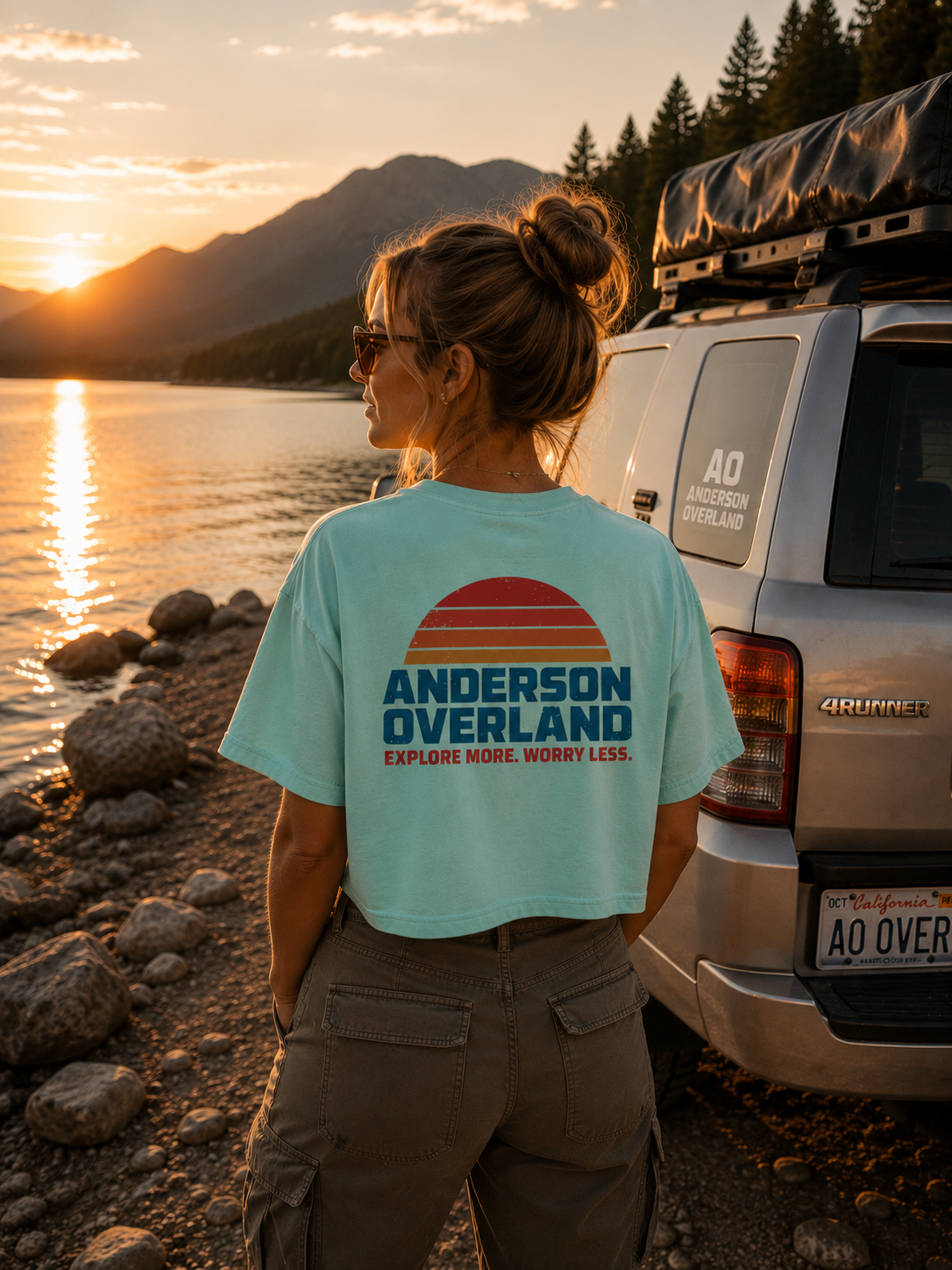 Women's Boxy Tee Sunset
