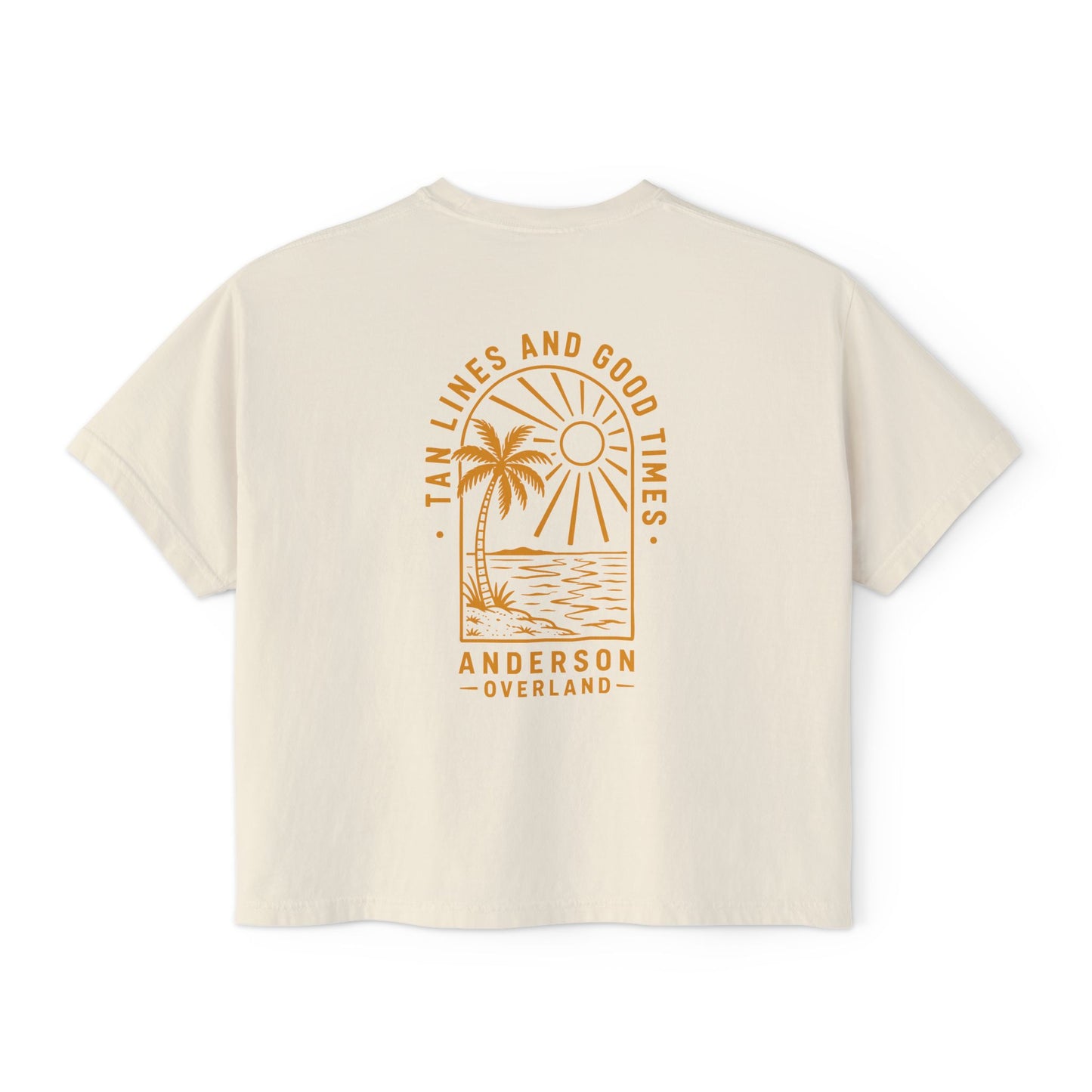 Women's Boxy Tee - Tan Line & Good Times