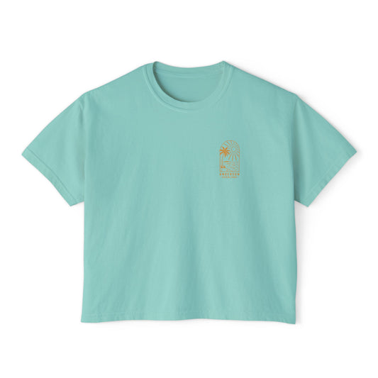 Women's Boxy Tee - Tan Line & Good Times