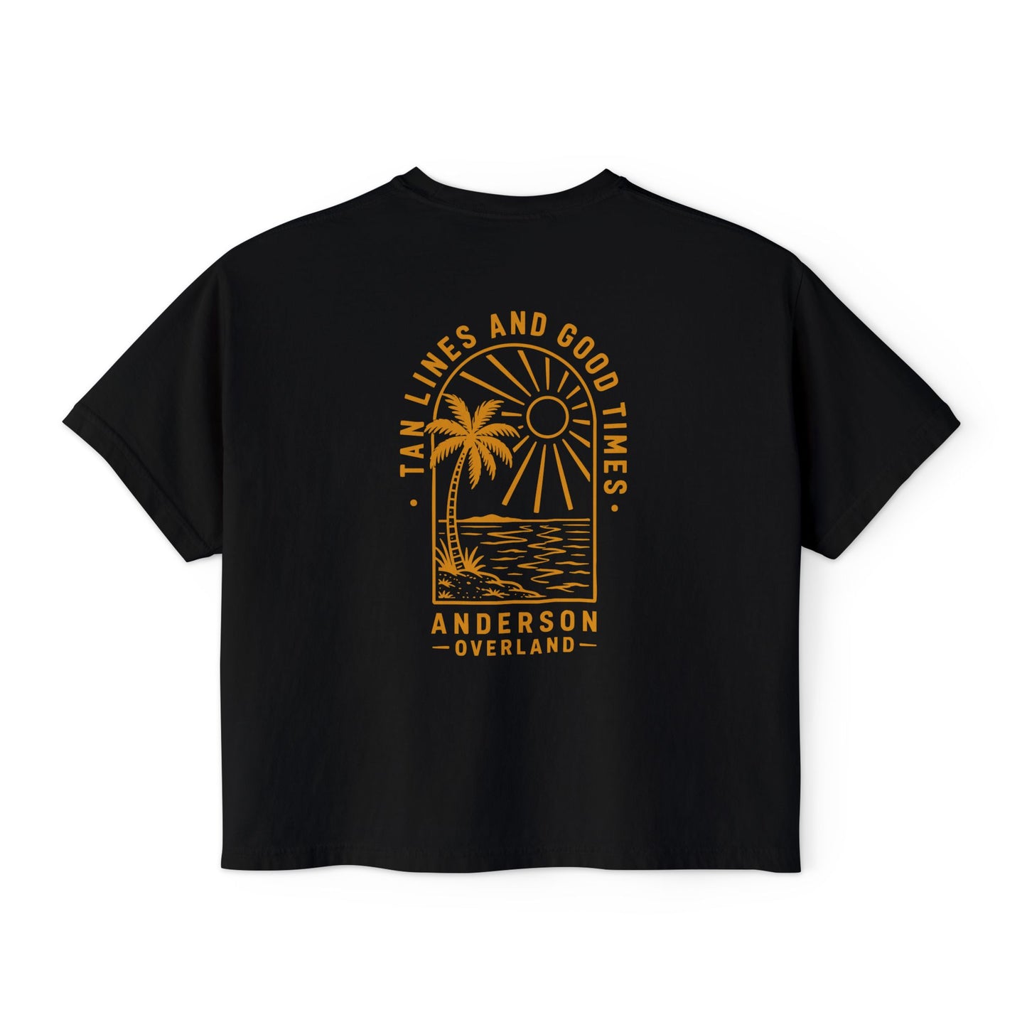 Women's Boxy Tee - Tan Line & Good Times