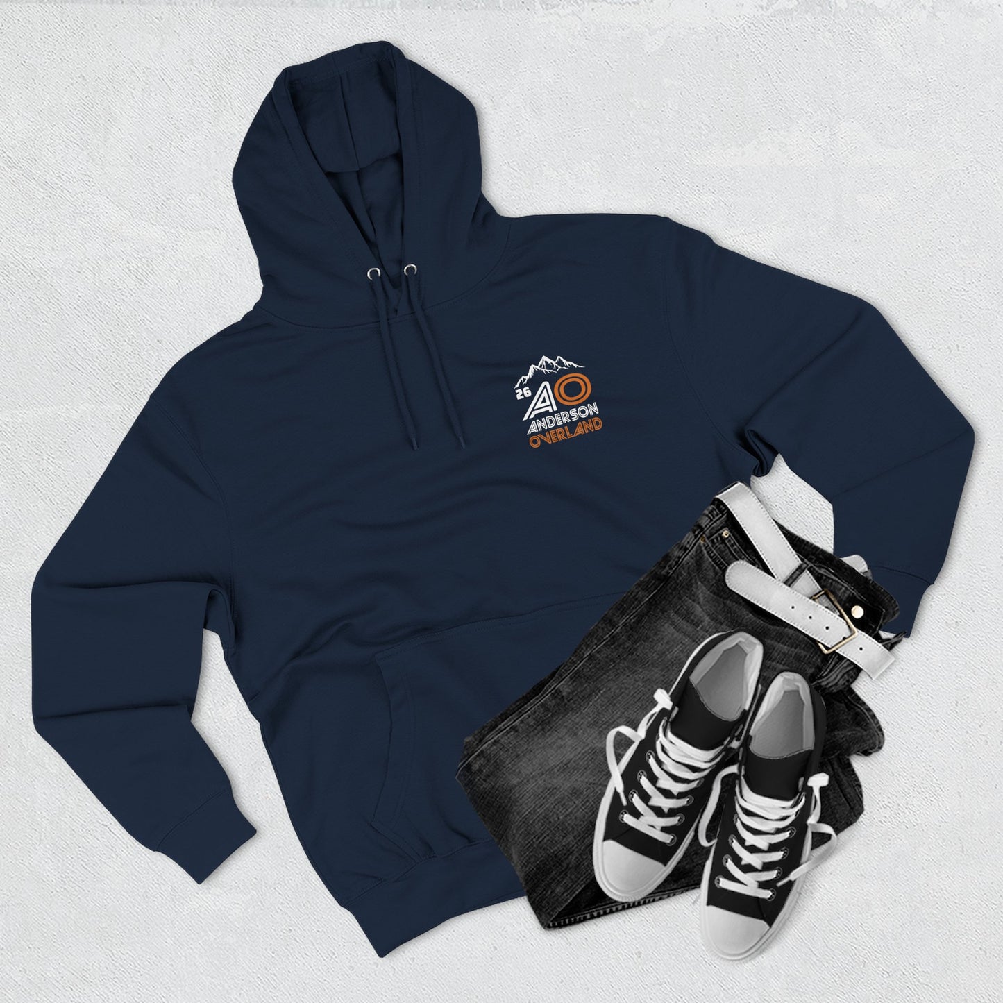 AO Three-Panel Fleece Hoodie