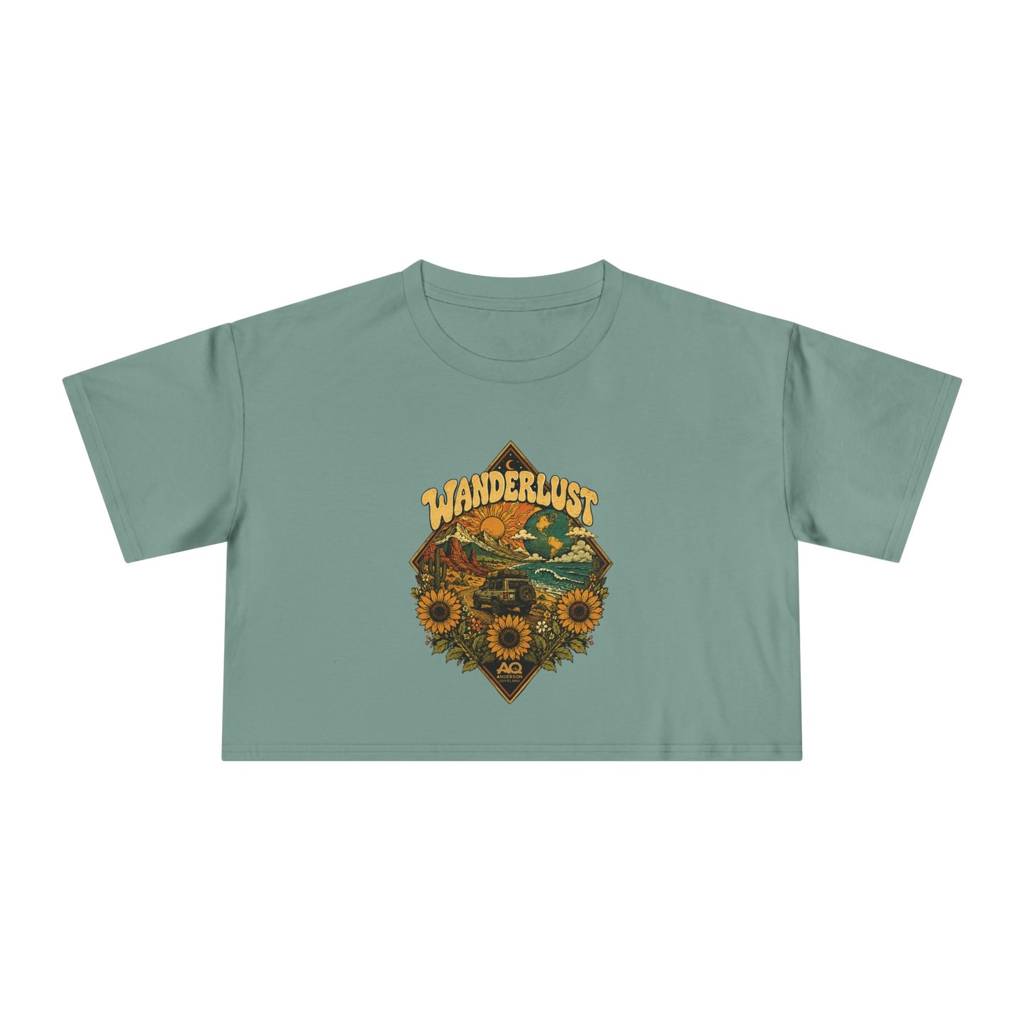 Wanderlust Crop Tee