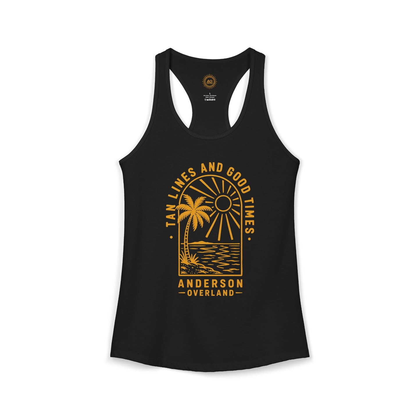 Women's Ideal Racerback Tank Tan Lines & Good Times