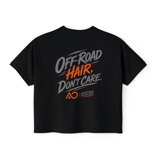 Off Road Hair, Don't Care - Women's Boxy Tee