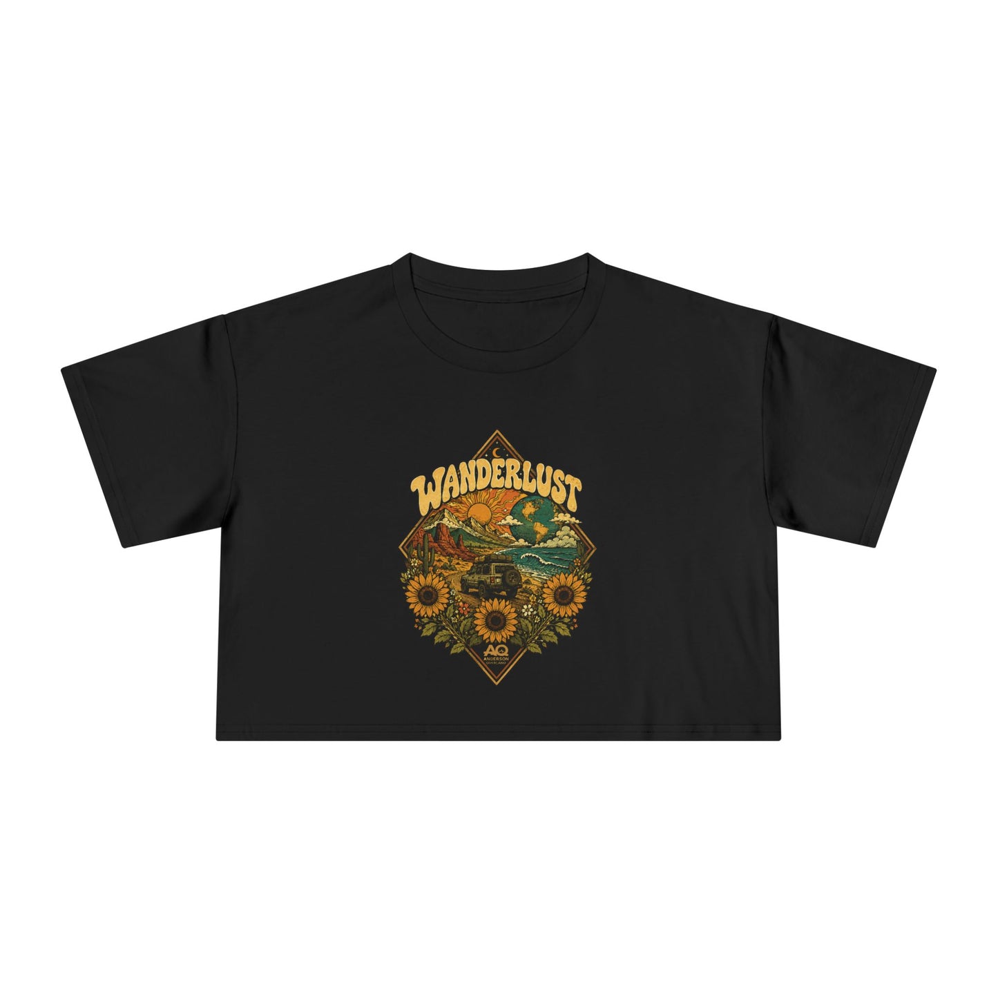 Wanderlust Crop Tee