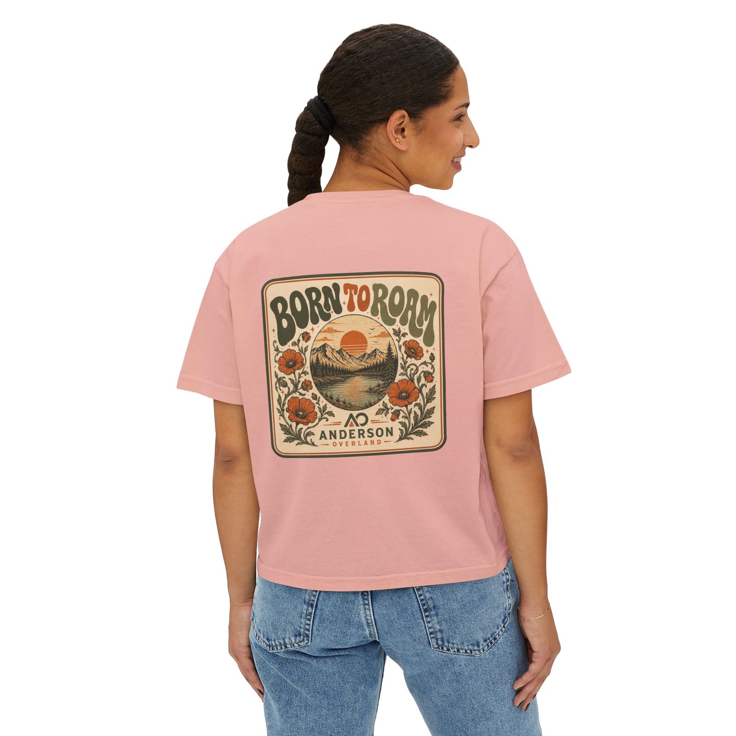 Women's Boxy Tee Born To Roam