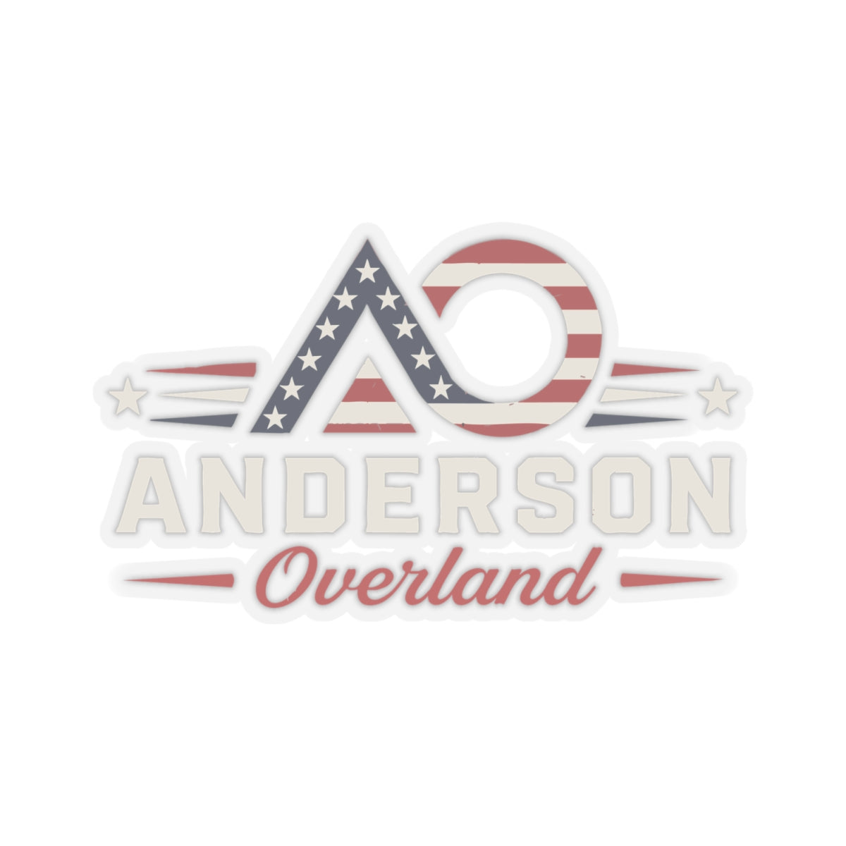 Overlanding Adventure Patriotic Sticker — American Off-Road Travel Decal