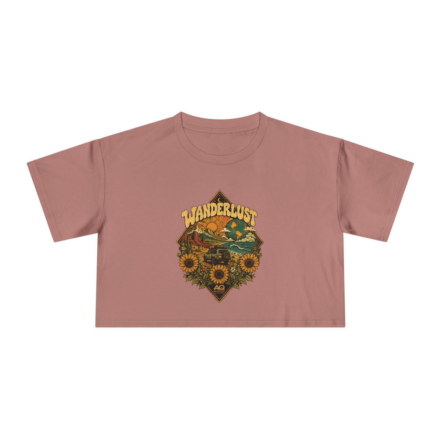 Wanderlust Crop Tee