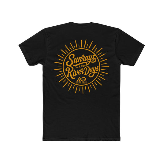 Sun Rays & River Days - Unisex Cotton Crew Tee