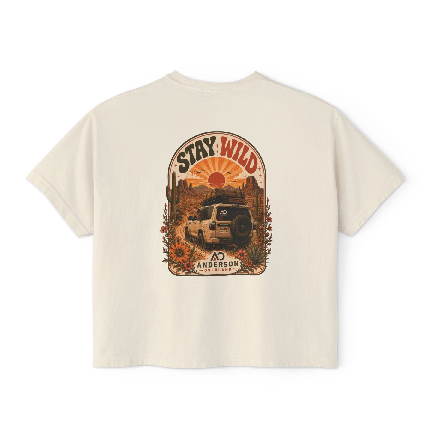 Women's Boxy Tee Stay Wild