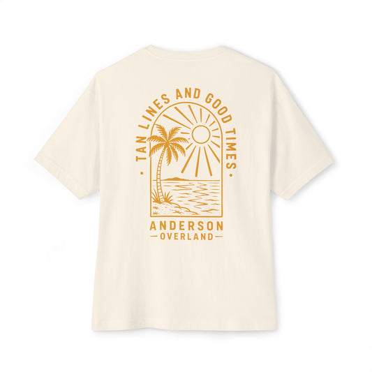Tan Lines & Good Times Unisex Boxy Shirt