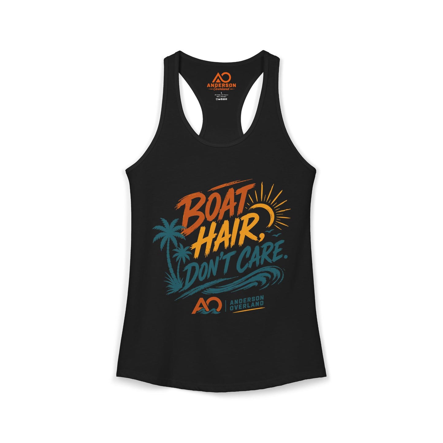 Boat Hair, Don't Care - Women's Ideal Racerback Tank
